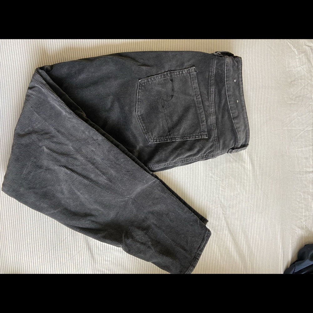 American eagle gray corduroy pants